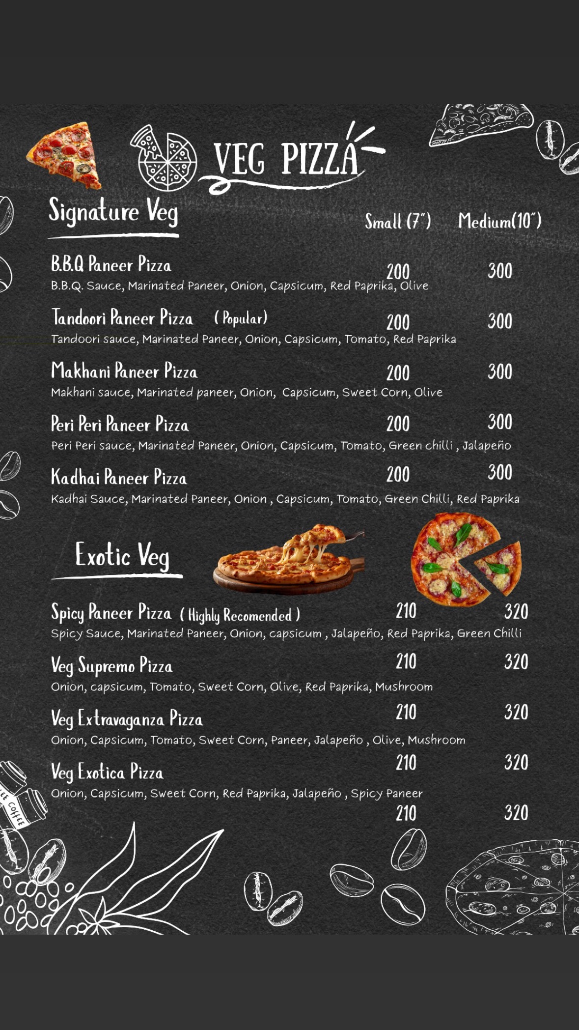Veg Pizza Signature & Exotic